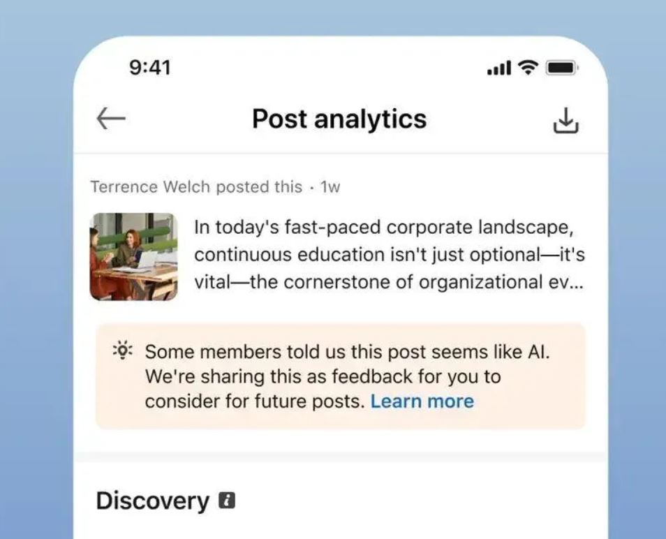 Более 1 млн пользователей нажали на кнопку в LinkedIn «Похоже на ИИ‑слоп» - 2